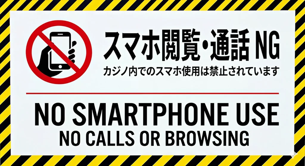 スマホ閲覧・通話禁止