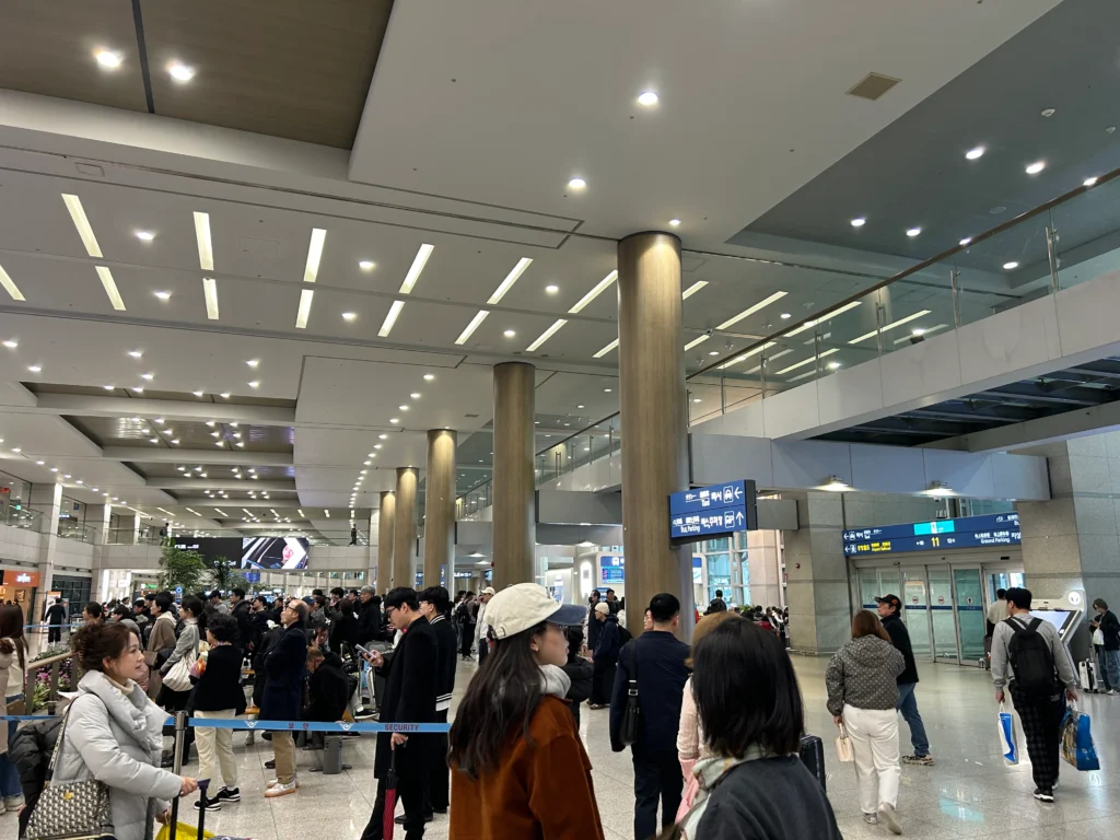 仁川空港の様子