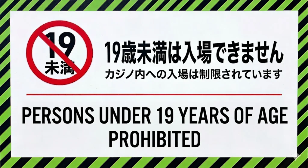 19歳未満は入場できない